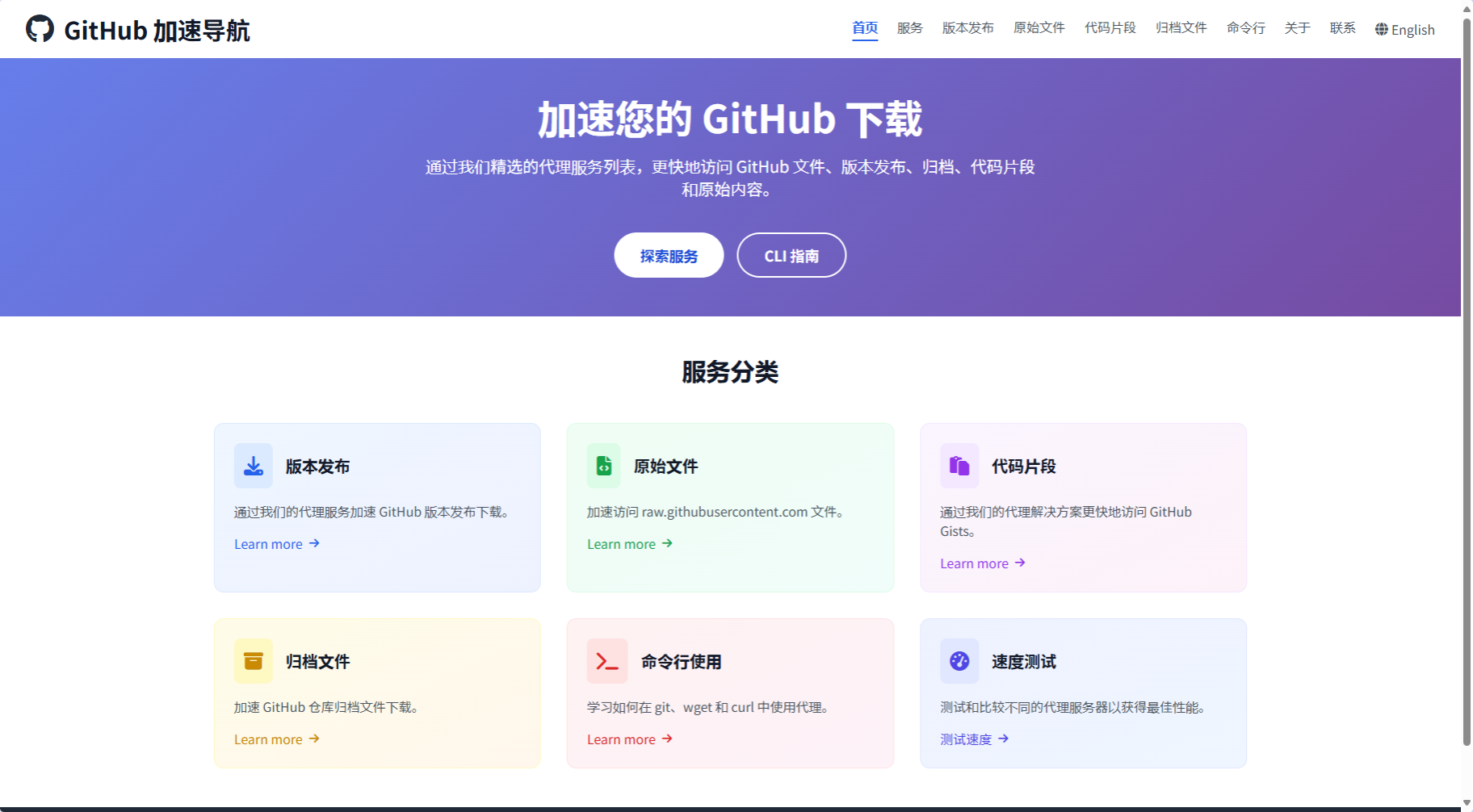 Github 加速导航,在线加速下载GitHub文件